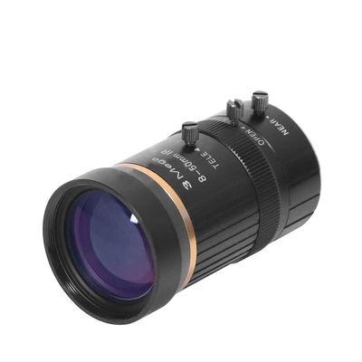 Standard 8-50mm 3MP 1/2 Manual Aperture C-Mount Security Camera Lens with 650nm IR Filter for Most High Zoom Cameras