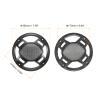 MECCANIXITY Speaker Grill Cover 6.5" Mesh Subwoofer Grill Guard Protector for Home Audio DIY Black view 2