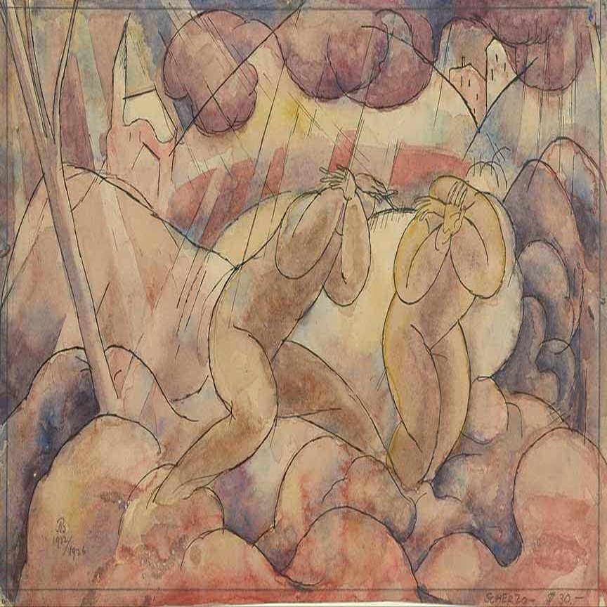 Albert Bloch : Scherzo : 1926 : Archival Quality Art Print