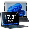 PYS 17" Laptop Privacy Screen Protector - Removable 17.3 Inch 16:9 Laptop Screen Privacy Shield, Anti Glare & Blue Light Screen Filters for Lenovo Hp Dell Acer Asus Thinkpad Envy Xps view 1