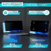 PYS 17" Laptop Privacy Screen Protector - Removable 17.3 Inch 16:9 Laptop Screen Privacy Shield, Anti Glare & Blue Light Screen Filters for Lenovo Hp Dell Acer Asus Thinkpad Envy Xps view 4