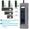 GKI 8-in-1 USB C Hub with M.2 NVMe/SATA SSD Enclosure with 1 * 4K HDMI, 1*USB C 3.1, USB 3.0,USB 2.0, SD/Micro SD Card Slots, 100W PD Compatible with USB C Port of Computer. view 2