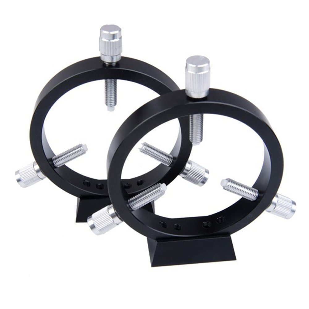 Telescope Accessory Set 90mm 102mm 6-Point Guide Scope Rings with Raiser Blocks Set Astronomical Telescope Accessories B212/B213-S7931 Telescope Camera (Color : 102mm B213-S7931)