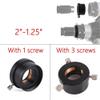 Telescope Accessory Set 2 to 1.25 Inch Eyepiece Adapter Telescope Astronomy 50.8mm to 31.7mm Metal Adapter for Binoculars Monocular Telescope Camera (Color : 2-1.25 with 3 Screws) view 2