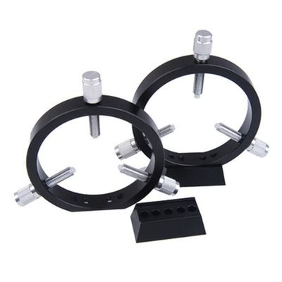 Telescope Accessory Set 90mm 102mm 6-Point Guide Scope Rings with Raiser Blocks Set Astronomical Telescope Accessories B212/B213-S7931 Telescope Camera (Color : 90mm B212-S7931)