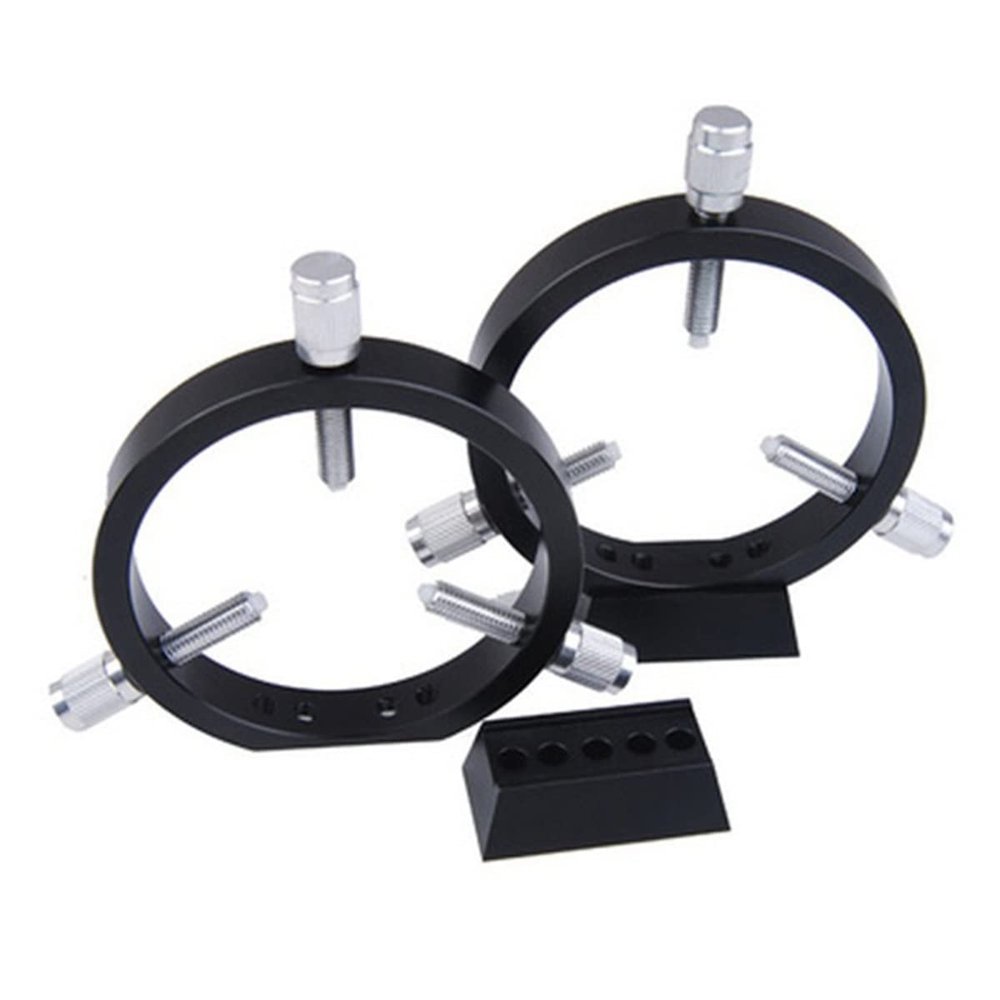 Telescope Accessory Set 90mm 102mm 6-Point Guide Scope Rings with Raiser Blocks Set Astronomical Telescope Accessories B212/B213-S7931 Telescope Camera (Color : 90mm B212-S7931)