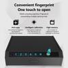 Gun Safe, Upgrade Biometric Gun Safes for Pistols Quick Access Gun Lock Box with Fingerprint & Digital Keypad, Portable Handgun Safe with Auto Open Lid, Home Bedside Firearm Safety Car Safe view 4