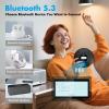 HOTT Portable CD Player Built-in 4 Speakers Bluetooth 5.3 Anti Skip CD Player,FM Transmitter,A-B Repeat AUX Cable Rechargeable 1800mAh Small CD Players for Car view 3