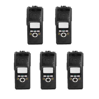 5Pack Black XTS5000 Housing Case Front Cover Limited-keypad Compatible with XTS5000 Model II M2 Radio (Without Copper Switch)