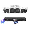 ANNKE AI 4K Outdoor PoE Security Camera System, H.265+ 8CH 8MP NVR with 8TB HDD,6 PCS Wired PoE IP Cameras, Smart Person Vehicle Detection, Remote Access, IP67 for Home Surveillance 24/7 Recording view 1