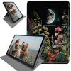 360 Degree Rotation Case for 6.8" Kindle Paperwhite 11th Generation 2021 and Kindle Paperwhite Signature Edition, Smart Standing Protective Cover with Auto Sleep/Wake, Moonlit Garden Colorful Plants view 1
