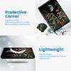 360 Degree Rotation Case for 6.8" Kindle Paperwhite 11th Generation 2021 and Kindle Paperwhite Signature Edition, Smart Standing Protective Cover with Auto Sleep/Wake, Moonlit Garden Colorful Plants view 4