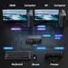 HDMI Displayport KVM Switch with Audio Microphone Output, BolAAzuL 4K 60Hz KVM Switch HDMI DP 2X2 for 2 Computers Share 2 Monitors, with 2 HDMI/DP/USB 2.0 in, 1 HDMI/DP and 3 USB Out, Copy/Extend view 3