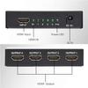 FDBV for HDMI Splitter 3D 4K Ultra HD 1 in 4 Out HDMI Splitter 1 X 4 for Projector Monitor DVD Player and Blu-ray Player view 4