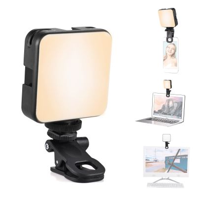 Andoer Selfie Light with Clip Professional Video Light Phone Selfie Light Photo Video Light Mini Dimmable Video Light 2500K-6500K Photo Light for iPhone iPad Laptop Camera