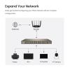Tenda TEG1050F, 48 Port Gigabit Switch, Unmanaged Ethernet Switch with 48 Gigabit Ports & 2 SFP Slots, Plug & Play, Desktop/ Rack-Mount, Fanless & Metal Design, Limited Lifetime Protection view 2