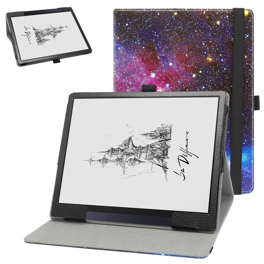 Bige for BOOX Tab Ultra Case,BOOX Tab Ultra C Case,PU Leather Folio 2-Folding Stand Cover for BOOX Tab Ultra/BOOX Tab Ultra C 10.3" ePaper Tablets,Galaxy