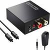 FDBV Digital to Analogue Audio Converter Digital Optical (Toslink) to Analog L/R RCA & 3.5mm Jack DAC Converter view 1