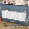Fodalob WiFi Storage Box Wall Mount WiFi Wireless Router Organizer Wall Mount Storage Rack - Large Size 70/80/90cm (Size : 90x14x25cm) view 3