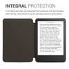 kwmobile Cork Case Compatible with Amazon Kindle (2022/2024) - Book Style Protective e-Reader Flip Cover Folio Case - Fractions Dark Pink/Red/Blue view 4