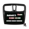 Autoradio 9 inch 2 DIN Android Head Unit for Renault Logan Sandero Symbol 2014-2019 FM RDS Radio with Rear Camera Support WiFi Bluetooth USB DSP Carplay DAB+ Multimedia Player view 1