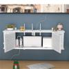 Fodalob WiFi Storage Box Wall Mount WiFi Wireless Router Organizer Wall Mount Storage Rack - Large Size 70/80/90cm (Size : 80x12x24cm) view 4