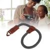Camera Wrist Strap, Hand Wrist Strap Lanyard,Light Weight Round Rope Quick Release SLR Camera Strap with Adjustable Strap for DSLR SLR Mirrorless (Black) view 4