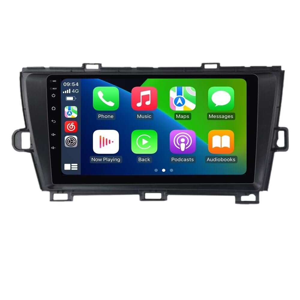 Android Radio Stereo for Toyota Prius 2010-2015,Biorunn 9 Inch Octa Core GPS Navi Wireless Wired Car-Play Android Auto IPS FM AM RDS DSP, 4GB RAM 64GB ROM