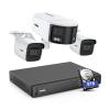 ANNKE HDCK680 8CH 4K NVR PoE Security Camera System Outdoor with 8TB HDD, 1x 6MP Dual-Lens 180 IP Camera and 2X 4K Bullet RTSP Cameras with Person Vehicle Detection, Remote Access view 1