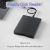 3.5 Floppy Drive USB External, Portable Floppy Disk Reader for Laptop, Plug and Play USB Disk Drive 3.5-inch External, Type C 1.44 MB FDD Drive, Reader for PC Windows 2000/XP/7/8/10/11 view 2