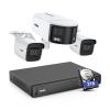 ANNKE HDCK680 8CH 4K NVR PoE Security Camera System Outdoor with 3TB HDD, 1x 6MP Dual-Lens 180 IP Camera and 2X 4K Bullet RTSP Cameras with Person Vehicle Detection, Remote Access view 1