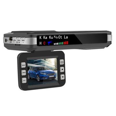 2.0'' Dash Cam,2 in 1 Car DVR Camera Dashboard Cam Voice Prompt Radar Detector 1080P Video Recorder Night Vision WDR G-Sensor,16gb