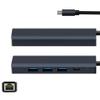 GazeKu 5 Ports to Type C LAN 1000Mbps Hi-Speed Transmission PD 100W Charging USB Hub view 2