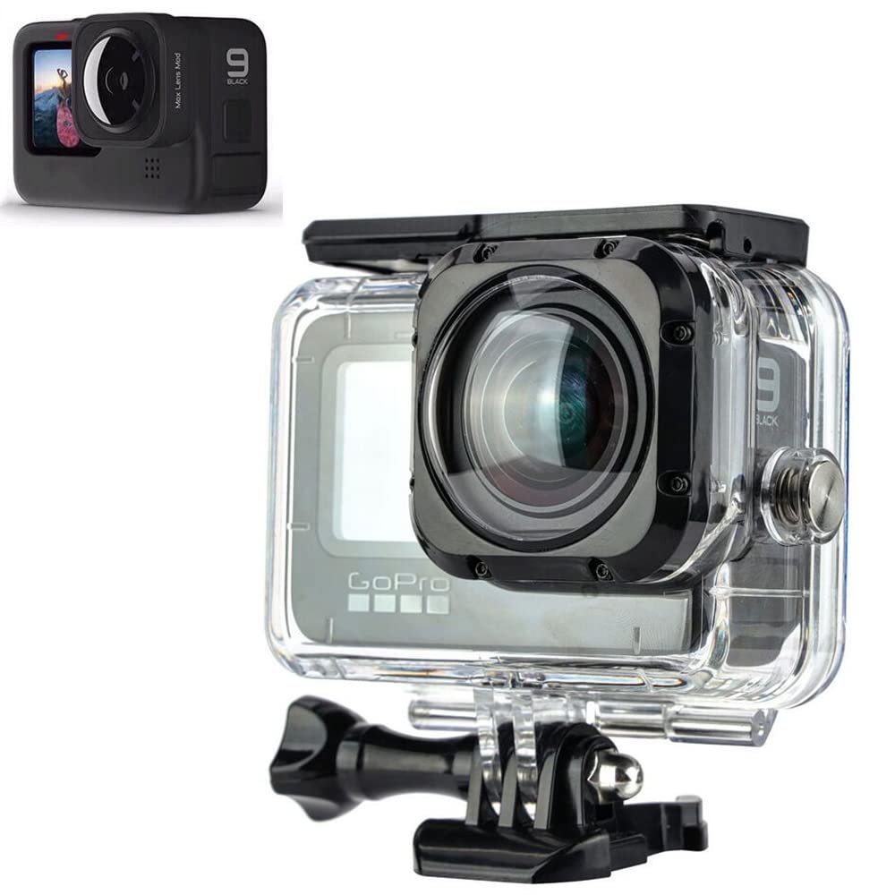 Coyktonty Waterproof Protective case/Diving Protective Cover Waterproof case 30M Dive housing for Gopro Hero 13 12 11 10 9 MAX Lens Mod,for GoPro with Adapter for Underwater Filming
