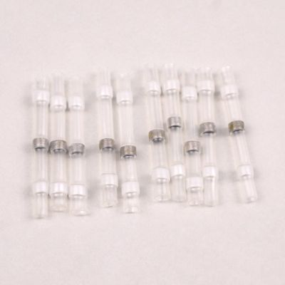 10 Pieces Heat Shrinkable Crimp Solder Sleeves Butt Connectors Compatible With 01 05 mm Cable Transparent White Lenght24 mm