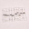 10 Pieces Heat Shrinkable Crimp Solder Sleeves Butt Connectors Compatible With 01 05 mm Cable Transparent White Lenght24 mm view 1