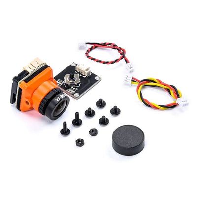 with OSD Internal Power 5V-30V 1500TVL 2.1mm Lens RC Accessories Mini FPV Camera B19 Camera - (Color: Orange)
