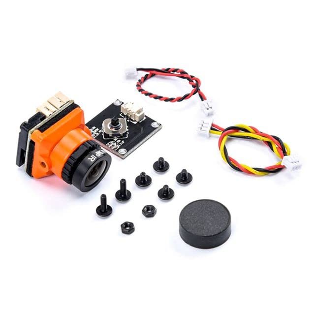 with OSD Internal Power 5V-30V 1500TVL 2.1mm Lens RC Accessories Mini FPV Camera B19 Camera - (Color: Orange)