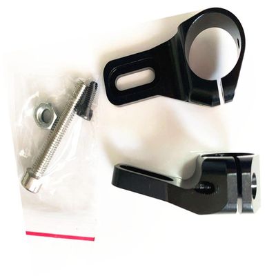 2PC Tripod Medicine Box Fixing Piece Aluminum Alloy Fixing Piece Extension 20mm/25MM - (Color: 2PC 25mm Black)