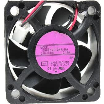 05020-VE-24R-BA DC 24V 0.19A 50x50x20mm 2-Wire Cooling Fan