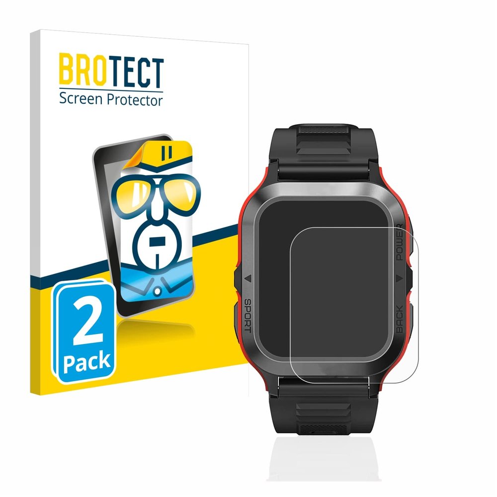 brotect 2-Pack Screen Protector Compatible with Kospet Tank M2 Screen Protection Film Ultra Clear - Scratch Proof, Transparent, HD Clear