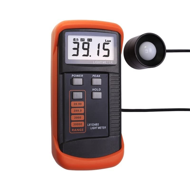 Lux Meter Light Visible Light Tester Illumination Intensity Tester 0.01-39990Lux LX1334BS