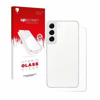 upscreen Screen Protector Film compatible with Samsung Galaxy S22 Enterprise Edition (Back) - 9H Glass Protection, Extreme Scratch Resistant