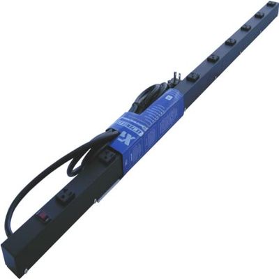 48" Metal Power Strip with 10 20A Outlets (NEMA 5-20R, and NEMA 5-20P Plug), 9' Cord (12 Gauge)