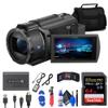 Sony FDR-AX43 UHD 4K Handycam Camcorder (FDRAX43/B) + 64GB Memory Card + Bag + Card Reader + Flex Tripod + Memory Wallet + Cleaning Kit (Renewed) view 1
