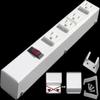 12 Hardwired Power Strip (NO Power Cord), 4 Vertical Outlets (NEMA 5-15R, NOT Tamper Resistant), 15A (NOT 20A), Switch, White view 1