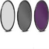 58mm Professional Macro & Lighting Filter Kit for Canon EOS Rebel T7, T6, T5, T3, T100, 4000D, 2000D, 3000D, 58 mm CPL + UV + FLD + 4 Piece Close Up Kit & 58 mm Lens Hood, 58mm Filter Bundle view 2