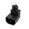 Strhowill IEC320 C14 to C5 Down Angled Power Adapter,C14 to C5 90 Degree Right turn Power Extension Adapter view 1