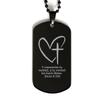 placa de identidad de fe - Un pendiente para recordarte que Dios tiene un plan para tu vida, collar, placa de identidad para hombre, papa o novio view 1