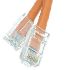 Cat6 Orange Copper Ethernet Patch Cable, Bootless, POE Compliant, 14 Foot Network/Phone Product:Cat6 Bootless Cables